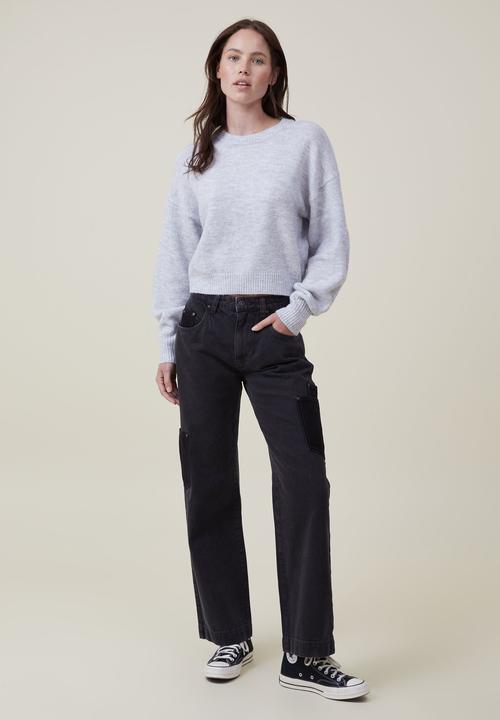 Cotton On - Blondie crew pullover - soft grey marle