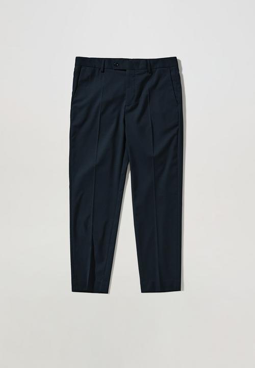 MANGO - Trousers boston - navy