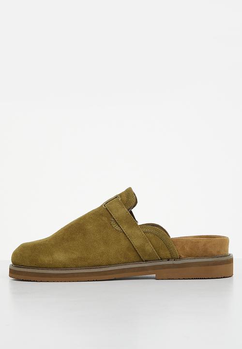 Jonathan D - J outlaw mule genuine suede mule - moss