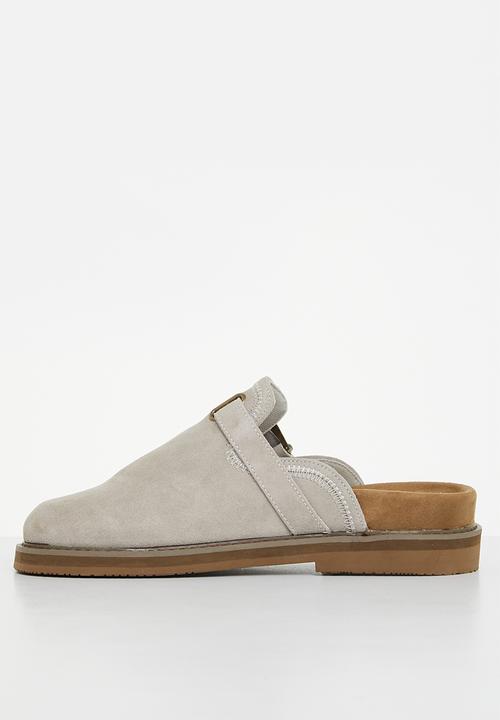 Jonathan D - J outlaw mule genuine suede mule - grey