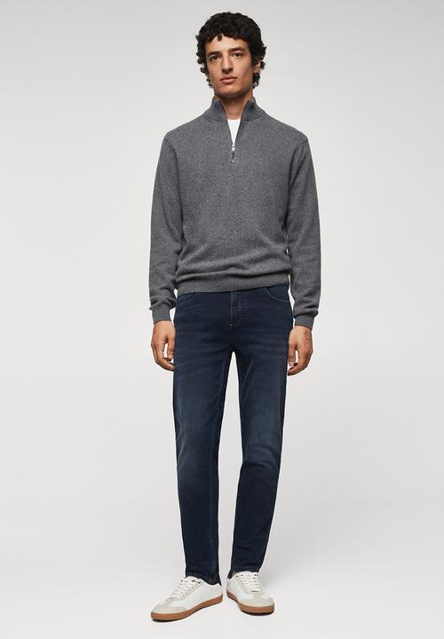 MANGO - Jeans chris - open blue