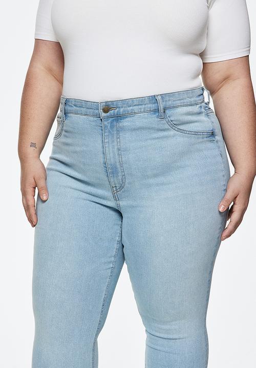 H&M - Curvy ultra high jeggings - light denim blue 