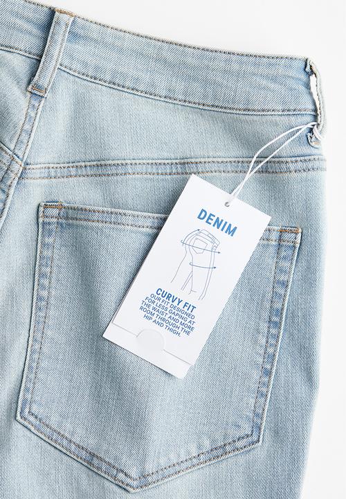 H&M - Curvy ultra high jeggings - light denim blue 