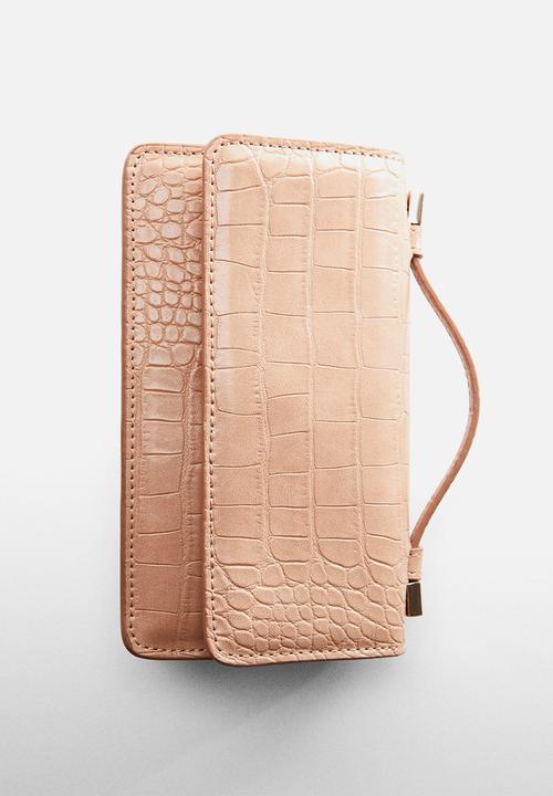 MANGO - Croc-effect bag - neutral