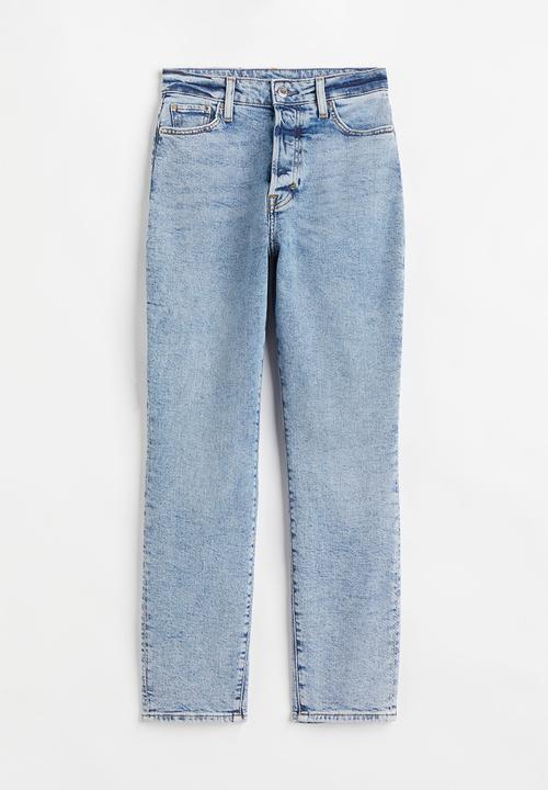 H&M - Mom ultra high ankle jeans - light denim blue