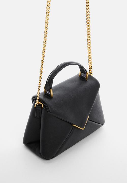 MANGO - Long chain handle bag - black