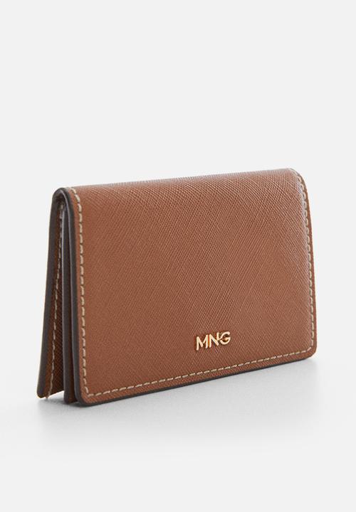 MANGO - Saffiano-effect cardholder - leather