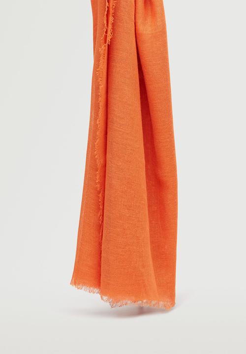 MANGO - Flowy scarf - orange