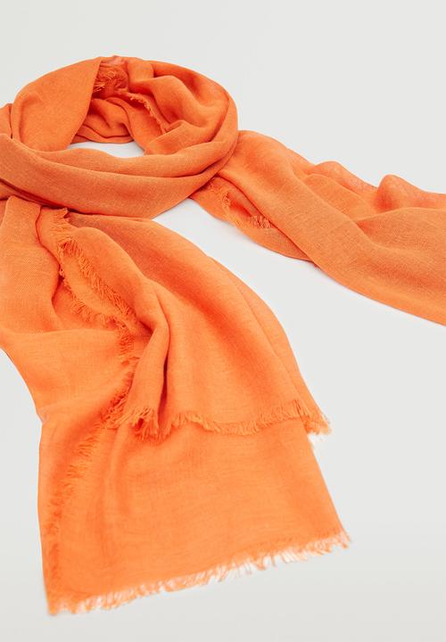 MANGO - Flowy scarf - orange