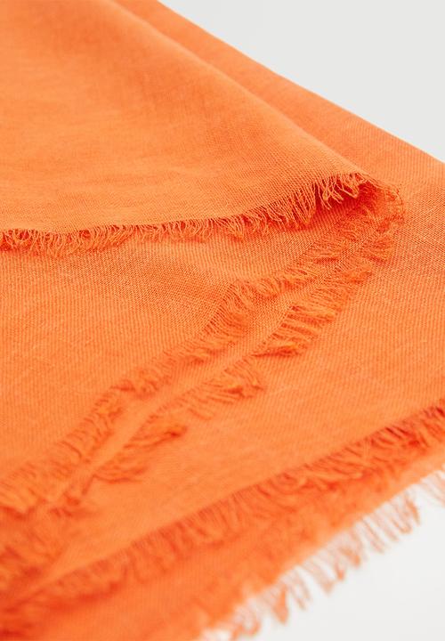MANGO - Flowy scarf - orange