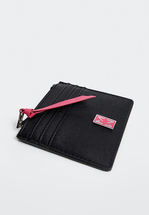 MANGO - Logo card holder - black