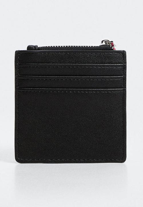 MANGO - Logo card holder - black