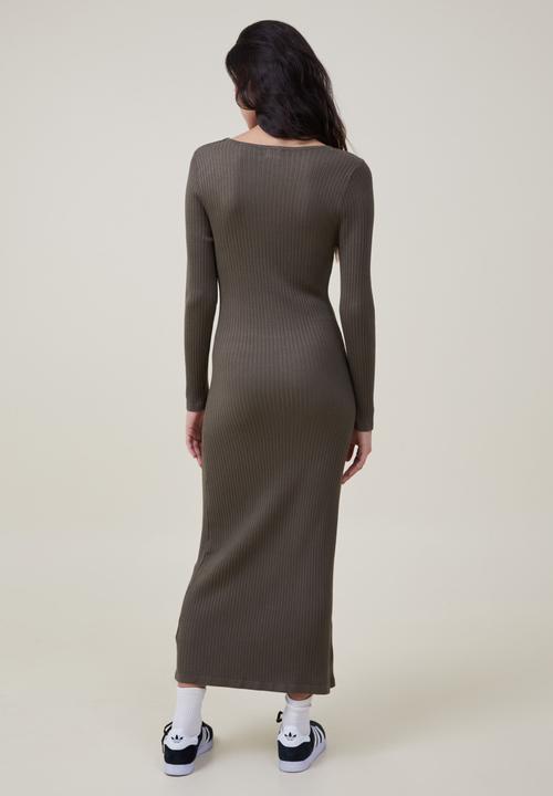 Cotton On - Knit maxi dress - dusty olive