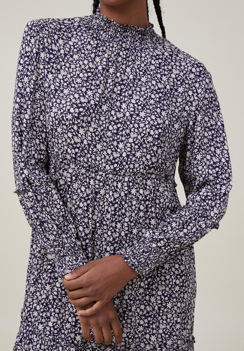 Cotton On - Tiered maxi dress - anika ditsy midnight navy