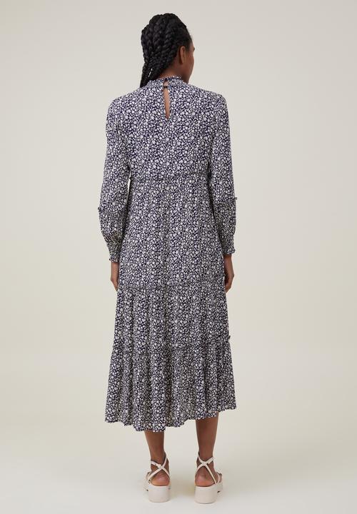 Cotton On - Tiered maxi dress - anika ditsy midnight navy
