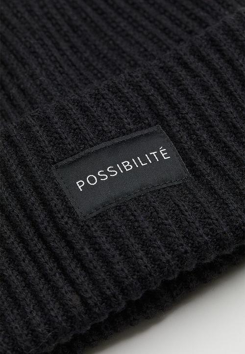 H&M - Knitted hat - black/possibilité