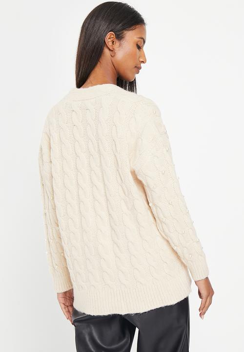 MANGO - Cardigan flix - stone