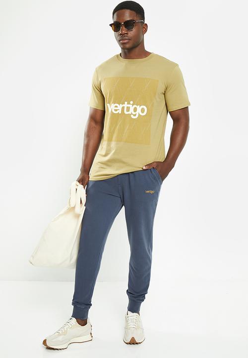 Vertigo - Mens vertigo core fleece jogger - mood indigo