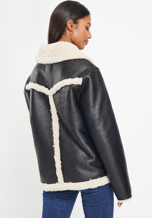 MANGO - Coat jinete - black