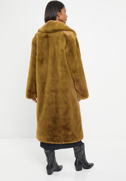 MANGO - Coat chilly - medium yellow