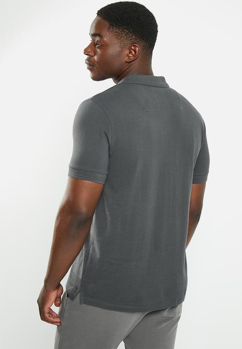 Vertigo - Mens vertigo flock golfer - dark shadow