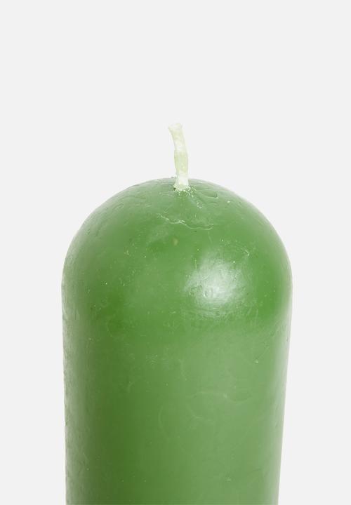 Okra Candle - Stand alone dinner candle - green