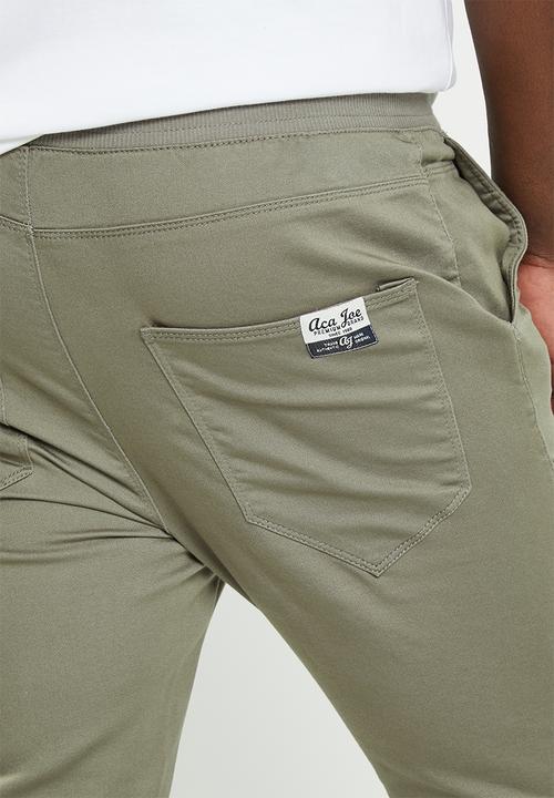 Aca Joe - Mens aca joe twilll jogger - charcoal