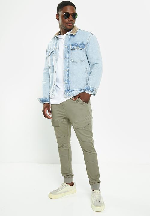 Aca Joe - Mens aca joe twilll jogger - charcoal