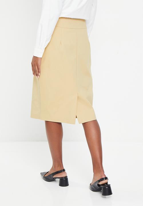 Pringle of Scotland - Pencil skirt - stone