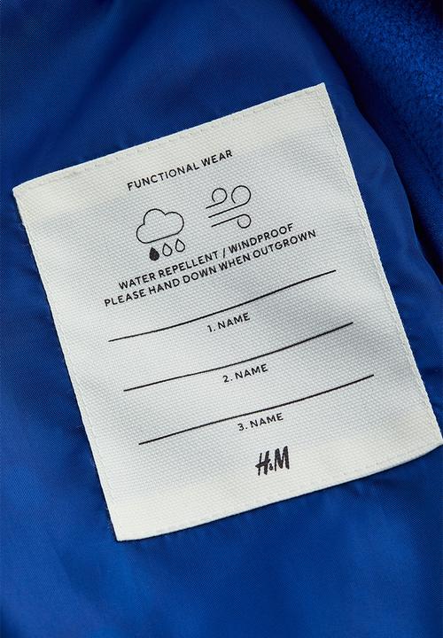 H&M - Water-repellent 3-in-1-jacket - light blue/block-coloured