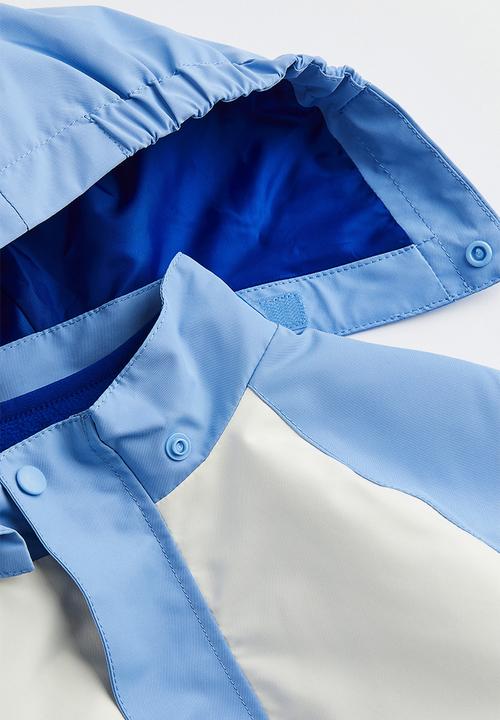 H&M - Water-repellent 3-in-1-jacket - light blue/block-coloured