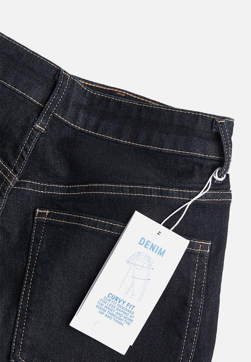 H&M - Curvy ultra high jeggings - dark denim blue