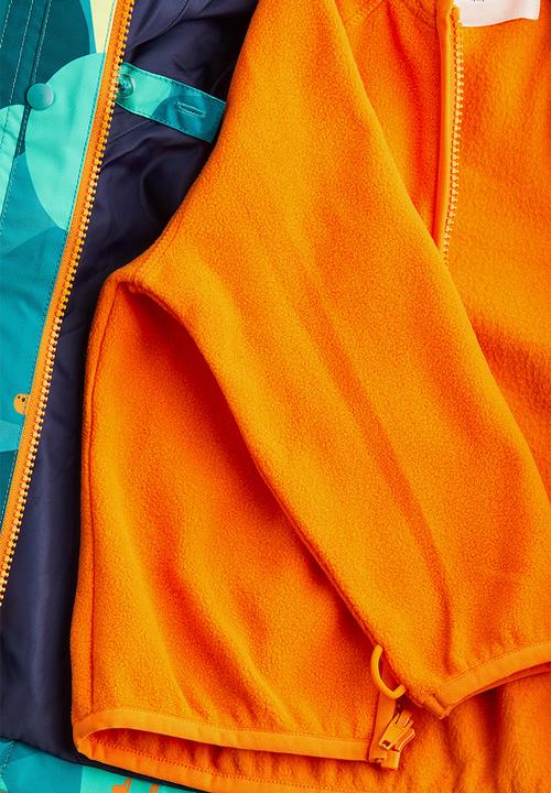 H&M - Water-repellent 3-in-1-jacket - green/animals