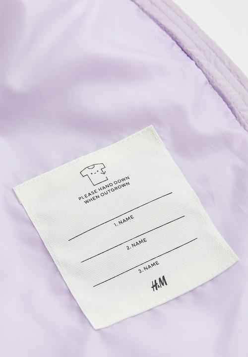 H&M - Oversized quilted gilet - light purple