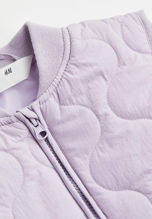 H&M - Oversized quilted gilet - light purple