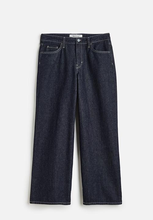 H&M - Wide low jeans - dark denim blue