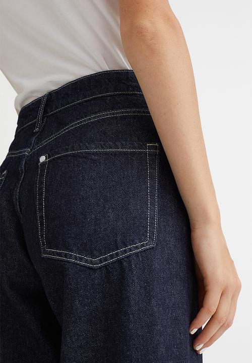 H&M - Wide low jeans - dark denim blue