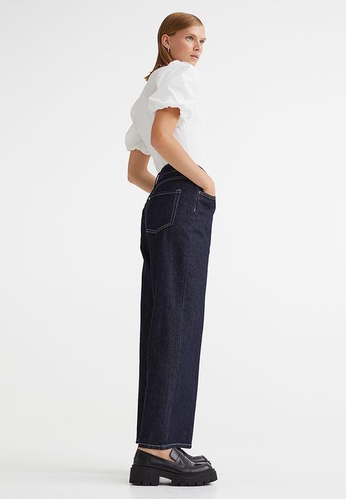 H&M - Wide low jeans - dark denim blue