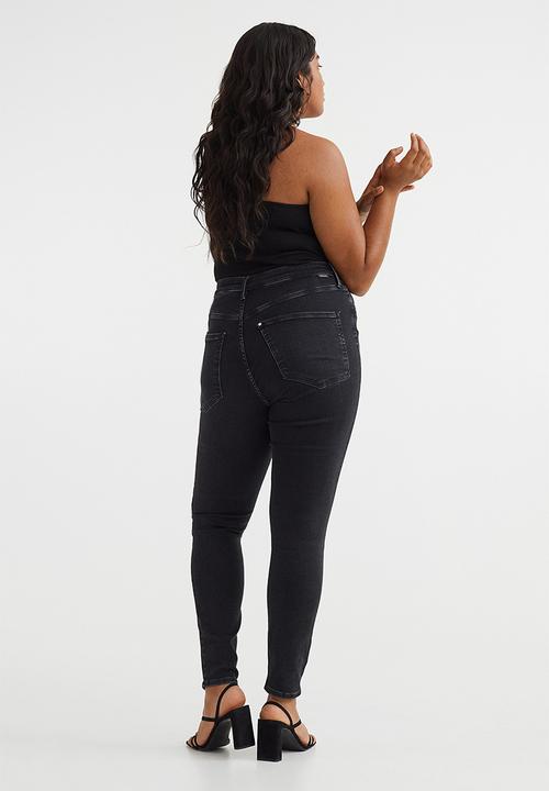H&M - True to you skinny high jeans - black