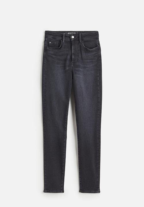 H&M - True to you skinny high jeans - black