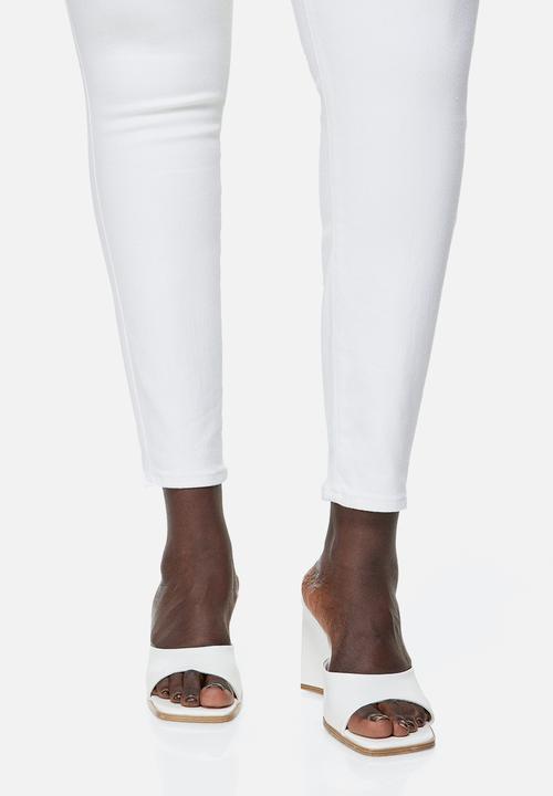 H&M - True to you skinny high jeans - white
