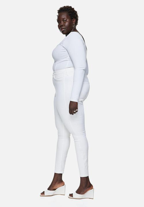 H&M - True to you skinny high jeans - white