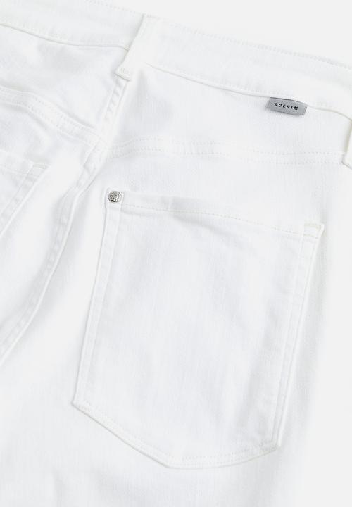 H&M - True to you skinny high jeans - white