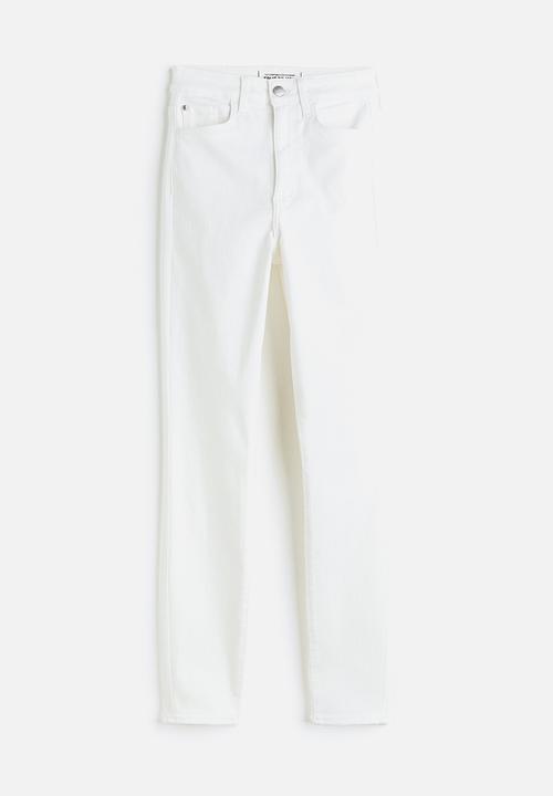 H&M - True to you skinny high jeans - white