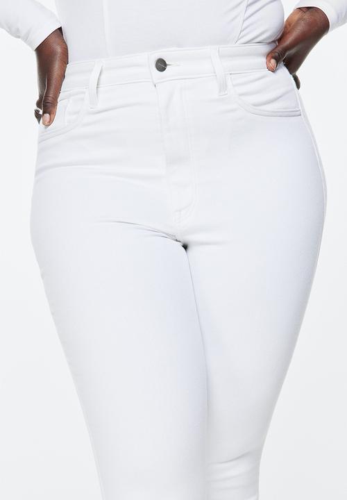 H&M - True to you skinny high jeans - white