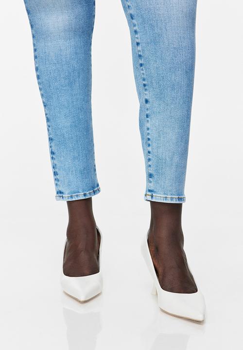 H&M - True to you skinny high jeans - light denim blue