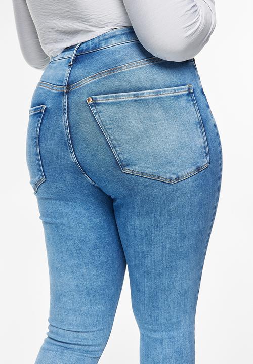 H&M - True to you skinny high jeans - light denim blue