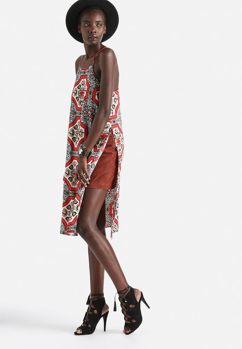Motel - His Rayon Tile Print Dress