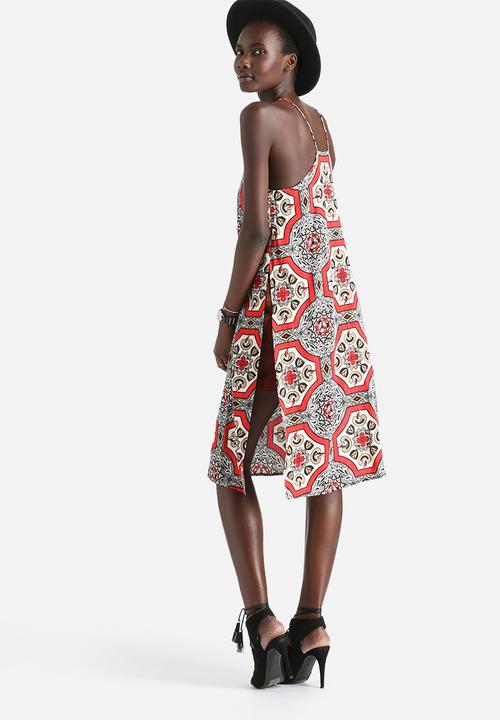 Motel - His Rayon Tile Print Dress