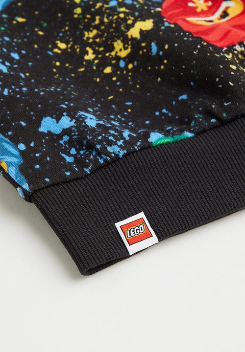 H&M - Oversized printed sweatshirt - black/lego ninjago